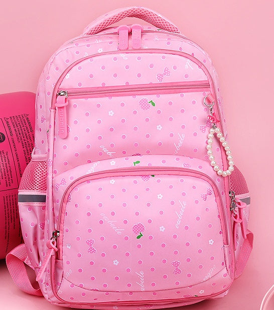 Schoolbag Primary School Girl Grade 1-3-6 Schoolbag Wholesale Children''s Schoolbag Lightening Shoulder Bag